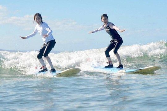 Group Surf Lesson for Beginners in Kihei at Kalama Park