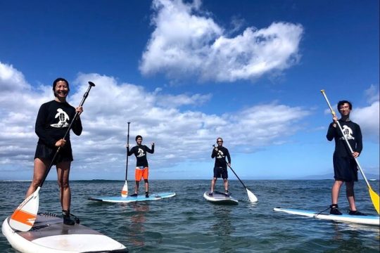 Semi Private Stand Up Paddle Boarding (SUP) Class at Kalama Beach in Kihei