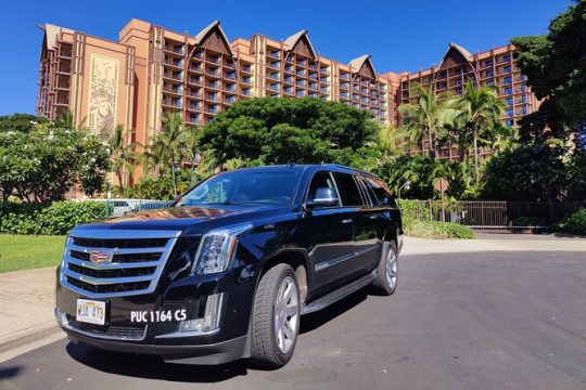 Honolulu Airport & KoOlina Hotels Private Transfer by Luxury SUV(up to 5 People)