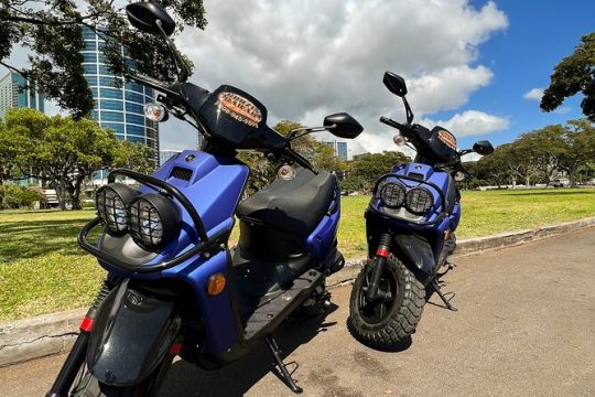 2-Hour Moped Rental to Discover Honolulu Most Scenic Places