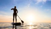 Second time paddle boarding 