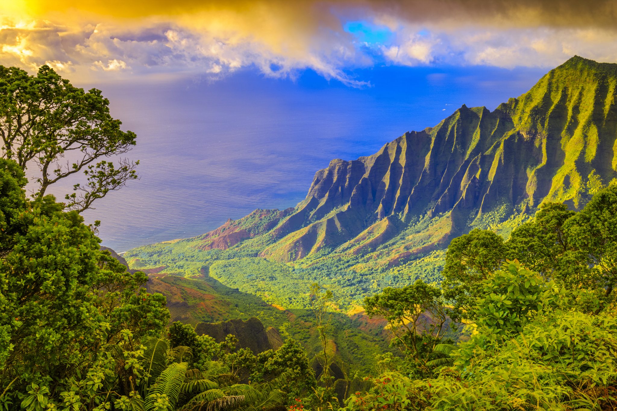 Island of Kauai in Hawaii